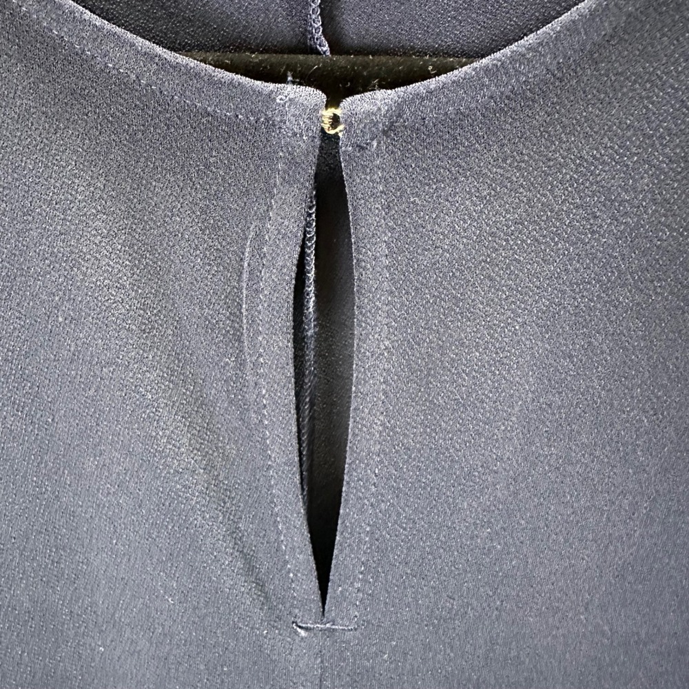 Lauren Ralph Lauren Women's Navy Blue Long Sleeve Keyhole Tunic Top‎ Small - Picture 4 of 8